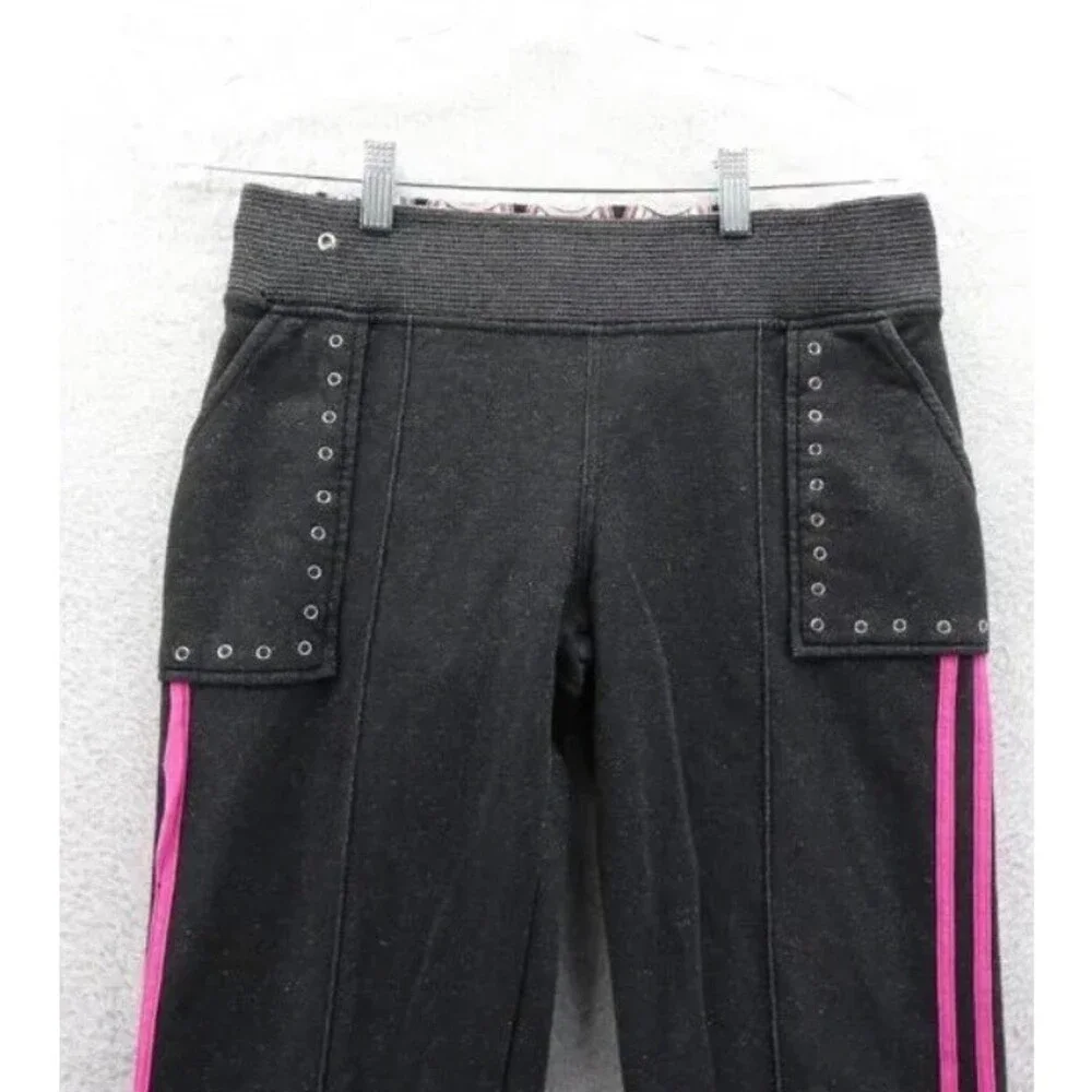 Adidas Sweatpants Small Womens Gray Tapered Leg Streetwear Vintage Sparkle‎